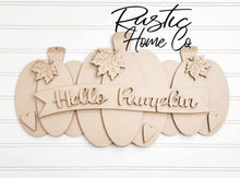 Load image into Gallery viewer, Hello Pumpkin Welcome Round Doorhanger