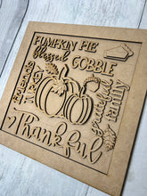 Load image into Gallery viewer, Thanksgiving Word Art sign kit