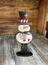Load image into Gallery viewer, Winter Standing Snowman Trio