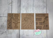 Load image into Gallery viewer, Strawberry sign Trio