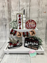 Load image into Gallery viewer, Christmas santa coming to town Tier Tray diy Kit