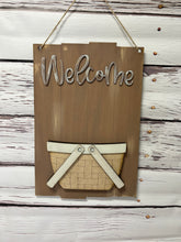 Load image into Gallery viewer, Interchangeable plank doorhanger to be used with the seasonal inserts