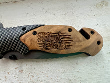 Load image into Gallery viewer, Laser engraved knives-multiple designs