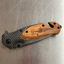 Load image into Gallery viewer, Laser engraved knives-multiple designs