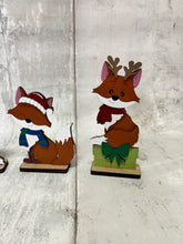 Load image into Gallery viewer, Christmas fox shelf sitter diy kit
