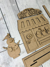Load image into Gallery viewer, Snowman hot cocoa Shop craft sign kit