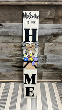 Load image into Gallery viewer, Interchangable Home porch sign overlays to be used with seasonal inserts