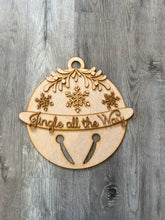 Load image into Gallery viewer, Round Doorhanger Jingle All The Way Christmas