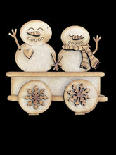 Load image into Gallery viewer, Winter Snowman Train DIY Kit