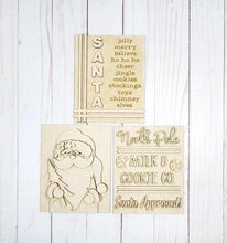 Load image into Gallery viewer, Christmas Santa sign Trio diy kit