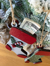 Load image into Gallery viewer, Christmas Ornament stocking money holder