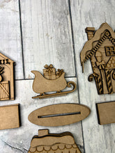 Load image into Gallery viewer, Christmas vintage houses DIY craft Kit