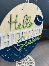 Load image into Gallery viewer, Hockey Sports Round Doorhanger