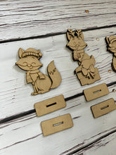 Load image into Gallery viewer, Christmas fox shelf sitter diy kit