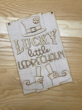 Load image into Gallery viewer, St. Patrick’s Day Leprechauns Doorhanger
