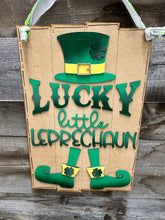 Load image into Gallery viewer, St. Patrick’s Day Leprechauns Doorhanger