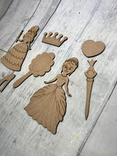 Load image into Gallery viewer, Princess and accessories DIY Paint by Line kit package