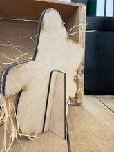Load image into Gallery viewer, Fall scarecrow face shelf sitter diy craft sign kit