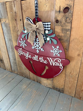 Load image into Gallery viewer, Round Doorhanger Jingle All The Way Christmas