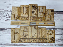 Load image into Gallery viewer, Hello Sunshine-July 4th Standing reversible kit