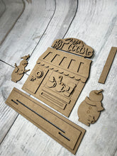 Load image into Gallery viewer, Snowman hot cocoa Shop craft sign kit