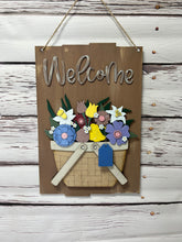 Load image into Gallery viewer, Interchangeable plank doorhanger to be used with the seasonal inserts