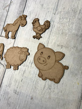 Load image into Gallery viewer, Farm animals DIY Paint by Line kit package