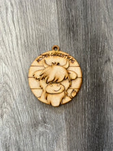 Load image into Gallery viewer, Christmas Ornament Highland Cow Holiday