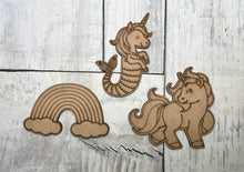 Load image into Gallery viewer, Unicorns DIY Paint by Line kit package