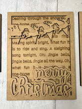 Load image into Gallery viewer, Merry Christmas sign Trio