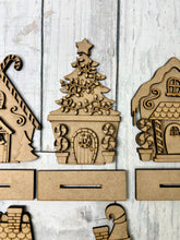 Load image into Gallery viewer, Christmas elf whimsical houses DIY craft Kit