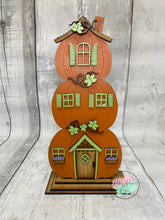 Load image into Gallery viewer, Pumpkin Stack Fall Halloween House Kit