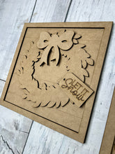 Load image into Gallery viewer, Merry Christmas sign Trio