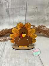 Load image into Gallery viewer, Thanksgiving pilgrim and turkey trio Tier Tray Kit, Thanksgiving, craft, home decor, diy kit