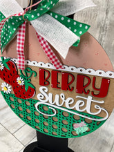 Load image into Gallery viewer, Strawberry 12” Berry sweet Round Doorhanger
