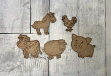 Load image into Gallery viewer, Farm animals DIY Paint by Line kit package