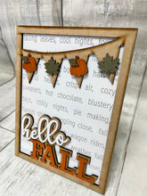 Load image into Gallery viewer, Fall Trio- Hello Fall, Acorn, Farm Fresh Pumpkins