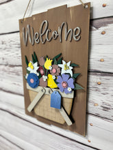 Load image into Gallery viewer, Interchangeable plank doorhanger to be used with the seasonal inserts