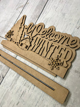 Load image into Gallery viewer, Welcome winder shelf sitter craft sign kit