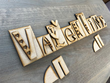 Load image into Gallery viewer, Valentines Day standing word block Kit