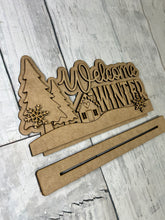Load image into Gallery viewer, Welcome winder shelf sitter craft sign kit