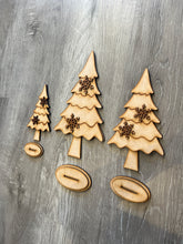Load image into Gallery viewer, Christmas Trees set of 3, diy kit, signs, holiday