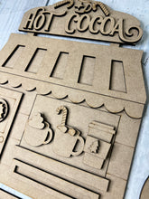 Load image into Gallery viewer, Snowman hot cocoa Shop craft sign kit