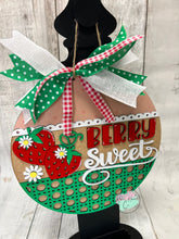 Load image into Gallery viewer, Strawberry 12” Berry sweet Round Doorhanger