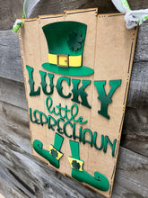 Load image into Gallery viewer, St. Patrick’s Day Leprechauns Doorhanger