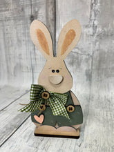 Load image into Gallery viewer, Easter bunny primitive couple shelf sitter craft sign kit