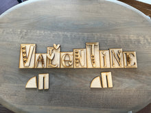 Load image into Gallery viewer, Valentines Day standing word block Kit
