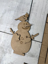 Load image into Gallery viewer, Snowman hot cocoa Shop craft sign kit