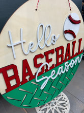 Load image into Gallery viewer, Baseball Sports Round Doorhanger