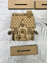 Load image into Gallery viewer, Christmas elf whimsical houses DIY craft Kit